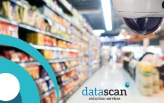 Supermarket CCTV datascan redaction